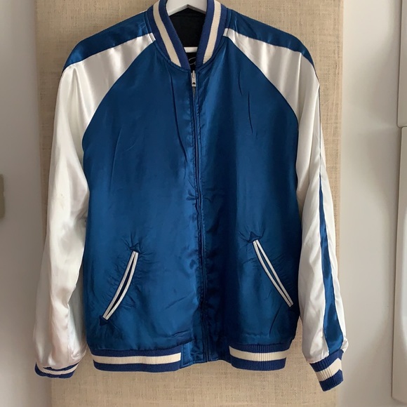 Vintage satin reversible souvenir Geisha bomber - Picture 9 of 14